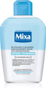 Mixa Optimal Tolerance dvifazis akių makiažo valiklis 125 ml