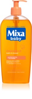 MIXA Baby schaumiges Öl für Dusche und Bad 400 ml