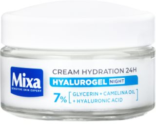 Mixa Hyalurogel Night crema facial hidratante  para la noche