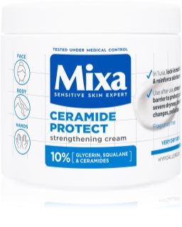 Mixa Ceramide Protect cremă de corp regeneratoare pentru piele sensibila 400 ml