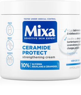MIXA Ceramide Protect regeneracijska krema za telo za občutljivo kožo 400 ml