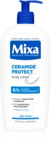 Mixa Ceramide Protect lapte de corp pentru pielea uscata sau foarte uscata 400 ml