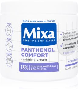 Mixa Panthenol Comfort crème adoucissante pour un effet naturel 400 ml