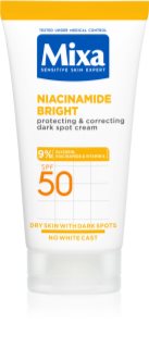 MIXA Niacinamide Bright Corrigerende Crème tegen Donkere Vlekken SPF 50 50 ml
