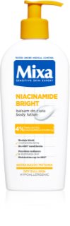 Mixa Niacinamide Bright Balsam Do Ciała освітлювальне та зволожувальне молочко з ніацинамідом 250 мл