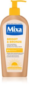 Mixa Bright & Bronze Selvbruner creme til krop 250 ml