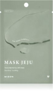 Mizon Joyful Time Jeju Heartleaf Rahustav näo lehtmask kuivale ja kahjustatud nahale 23 g