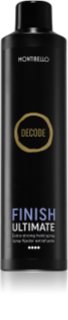 Montibello Decode Finish Ultimate Spray lakier do włosów mocno utrwalający odporny na wilgoć w powietrzu 400 ml