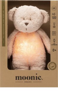 Moonie Bear 2.0 Organic Rose przytulanka do spania z melodią 1 szt.