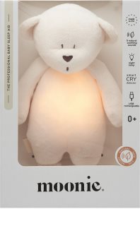Moonie Bear 2.0 Organic Cream usínáček s melodií 1 ks