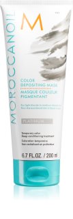 Moroccanoil Color Depositing nežna hranilna maska brez permanentnih barvnih pigmentov Platinum 200 ml