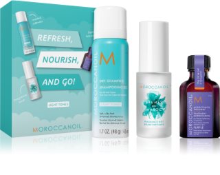 Moroccanoil Refresh, Nourish, and Go! (Light Tones) zestaw do włosów blond dla kobiet