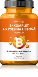 Movit Energy B-Komplet + Kyselina listová PREMIUM tablety pro podporu metabolismu