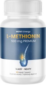 Movit Energy L-Methionin PREMIUM 500mg kapsle pro krásné vlasy a pokožku 90 cps
