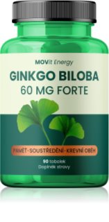 Movit Energy Ginkgo Biloba 60 mg forte kapsuly pre normálnu činnosť srdca a mozgu 90 cps