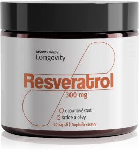 Movit Energy Longevity Resveratrol 300 mg kapsle s antioxidačním účinkem 60 cps