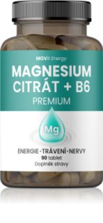 Movit Energy Magnesium citrát + B6 Premium tablety pro efektivní doplnění hořčíku 90 tbl