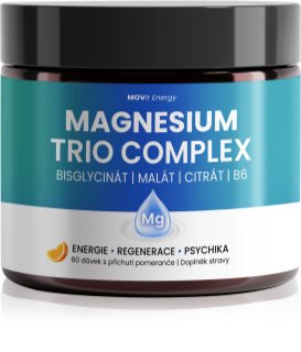 Movit Energy Magnesium Trio Complex Drink prášek pro efektivní doplnění hořčíku příchuť Orange 360 g