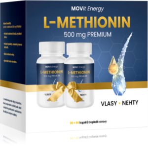 Movit Energy L-Methionin PREMIUM 500mg kapsle pro krásné vlasy a pokožku