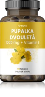 Movit Energy Pupalka dvouletá 1000 mg + Vitamin E kapsle pro podporu ochrany buněk před oxidativním stresem 90 tbl