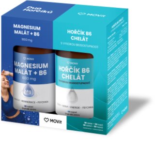 Movit Energy Duo Hořčíků Malát+chelát sada na účinné doplnenie horčíka