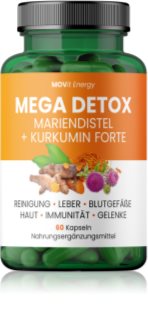 Movit Energy Mega Detox Mariendistel + Curcumin Kapseln zur Entgiftung 88 g