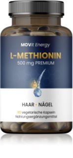 Movit Energy L-Methionin 500mg Premium Nahrungsergänzungsmittel für Ihr Wohlbefinden 104 g