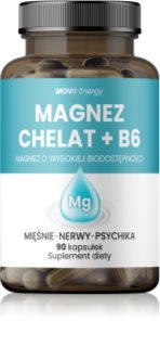 Movit Energy Magnez Chelat + B6 kapsułki do skutecznej suplementacji magnezu 90 caps.