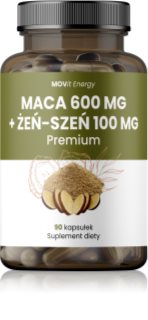 Movit Energy Maca 600 mg + Żeń-szeń 100 mg PREMIUM kapsułki do wspierania równowagi fizycznej i psychicznej organizmu 90 caps.