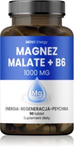 Movit Energy Magnez malate 1000 mg + B6 kapsułki do skutecznej suplementacji magnezu 90 tabletek