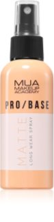 MUA Makeup Academy PRO/BASE Mattifying spray fixador de maquilhagem com efeito anti brilho 70 ml
