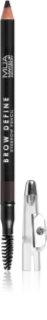 MUA Makeup Academy Brow Define langlebiger Eyeliner mit Bürste