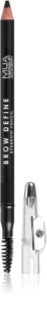 MUA Makeup Academy Brow Define crayon sourcils longue tenue avec brosse teinte Black 1.2 g