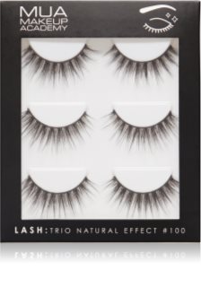 MUA Makeup Academy Lashes Natural Effect künstliche Wimpern #100 3 Paar