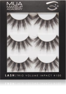MUA Makeup Academy Lashes Volume Impact umělé řasy typ Volume #100 3x2 ks