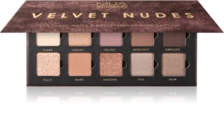 MUA Makeup Academy Eyeshadow Collection 10 Shade Palette paletka očných tieňov odtieň Velvet Nudes 11 g