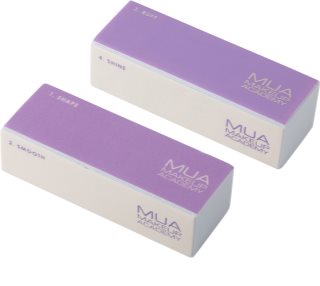 MUA Makeup Academy 4 Way Nail Block négyoldalas körömpolírozó 2x1 db