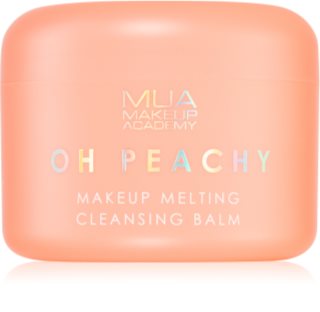 MUA Makeup Academy Oh Peachy balsam demachiant cu ulei cu arome de piersici 70 g