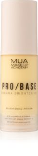 MUA Makeup Academy PRO/BASE Banana Brightening base de teint illuminatrice 30 ml
