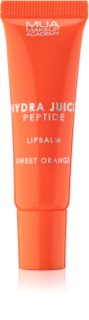 MUA Makeup Academy Hydra Juice Peptide Lip Balm baume à lèvres hydratant brillance parfums Sweet Orange 10 ml