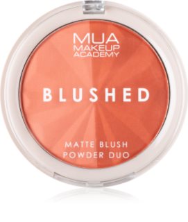 MUA Makeup Academy Blushed Powder Blusher púderes arcpír árnyalat Peach Fizz 5 g