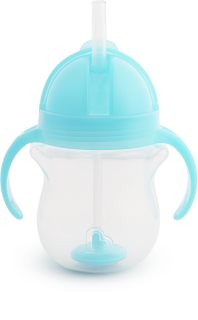 Munchkin Click Lock™ Tip & Sip Krūzīte ar salmiņu ar atsvariem Blue 6 m+ 207 ml