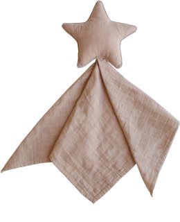 Mushie Lovey Crib Toy Star νάνι αγκαλιάς Natural 1 τμχ