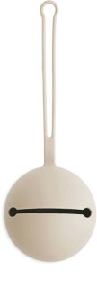 Mushie Silicone Pacifier Holder Case Schnullerbox Shifting Sand 1 St.