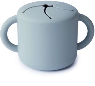 Mushie Baby Snack Cup чаша за закуска Powder Blue 1 бр.