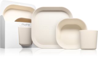 Mushie Dinnerware Set dinnerware set for children 6m+ Ivory 3 pc