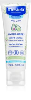 Mustela Bébé Hydra Bébé moisturising face cream for children from birth 40 ml