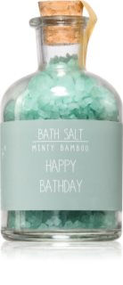 My Flame Minty Bamboo Happy Bathday розслаблююча сіль для ванни 180 гр