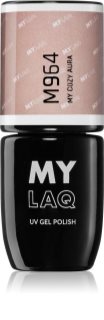 MYLAQ My Aura géles körömlakk árnyalat My Cozy Aura 5 ml
