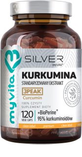 MyVita Silver Kurkumina standaryzowany ekstrakt kapsułki do mięśni, stawów i więzadeł